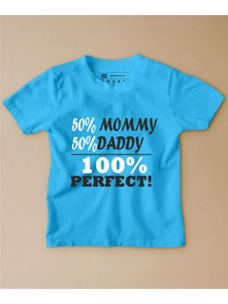 Be Awara - 100% Perfect Half Sleeves Kids T-shirt Blue