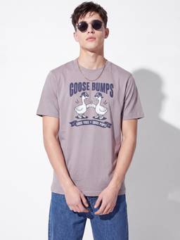 max - Mauve Printed T-Shirt