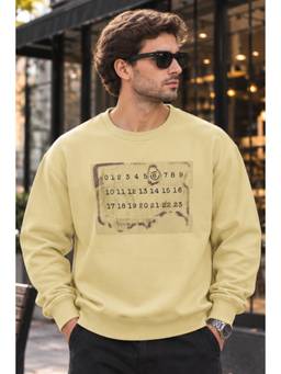 Parcel Yard - Yellow Full Sleeve Round Neck Sweatshirt