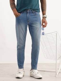 WROGN - Blue Washed Skinny Slim Fit Denim Jeans