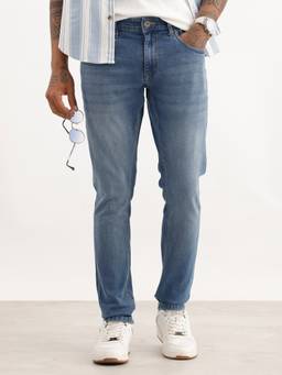 WROGN - Blue Washed Slim Fit Denim Jeans