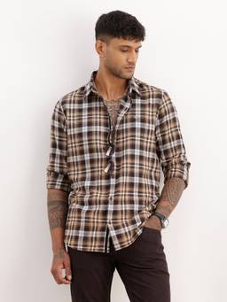 WROGN - Multi-Color Classic Slim Fit Checkered Shirt