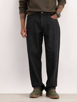 WROGN - Black Washed Loose Fit Denim Jeans