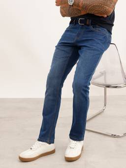WROGN - Blue Washed Slim Fit Denim Jeans