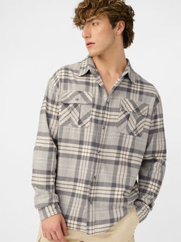 The Souled Store - Originals Plaid Shirt Storm Men's Shirt