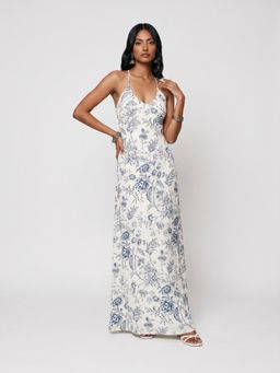 NISHORAMA - White Hazel Printed Dress