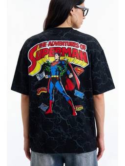 Bonkers Corner - Action Out Of Comics Black Oversized T-shirt