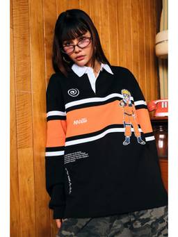 Bonkers Corner - Black Naruto Academy Polo T-shirt