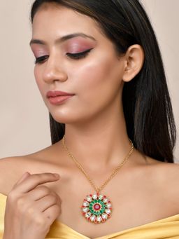 Silvermerc Designs - Meenakari Chain Necklace