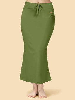 Trendmalls - Lycra Spandex Saree Shapewear Petticoat For Women Green