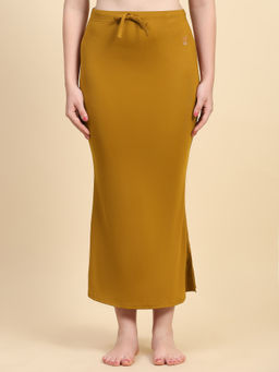 Trendmalls - Lycra Spandex Saree Shapewear Petticoat For Women Mustard