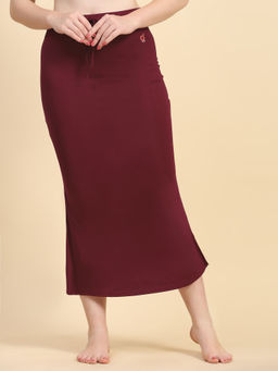 Trendmalls - Lycra Spandex Saree Shapewear Petticoat For Women Maroon