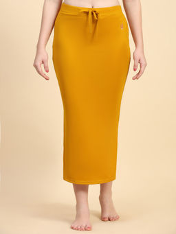 Trendmalls - Lycra Spandex Saree Shapewear Petticoat For Women Mustard
