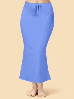 Trendmalls - Lycra Spandex Saree Shapewear Petticoat For Women Blue