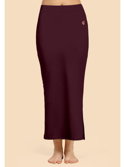 Trendmalls - Lycra Spandex Saree Shapewear Petticoat For Women Burgundy