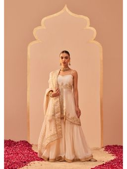 Sheetal Batra - Ivory Kurta with Garara and Dupatta