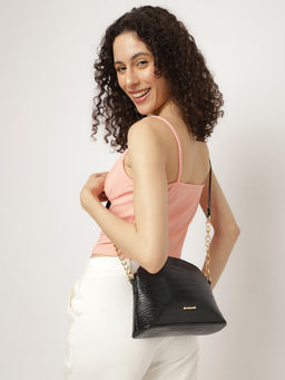 Fastrack - Black Trendy Sling Bag (M)