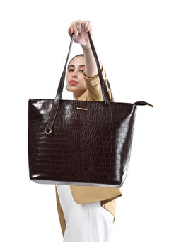 Fastrack - Maroon Croco Charm Handbag (L)