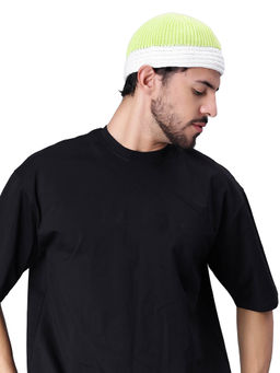 Bharatasya - Mens Knitted Skull Hip Hop Beanie Cap Green