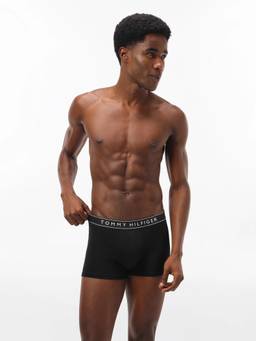 Tommy Hilfiger - Men Black Solid Trunks (Pack of 3)
