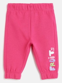 Chicco - Girls Dark Pink Printed Trouser