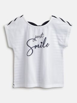 Chicco - Girls White Printed T-Shirt