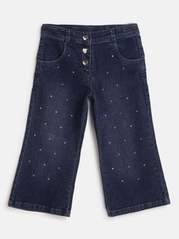Chicco - Girls Medium Blue Embellished Jeans