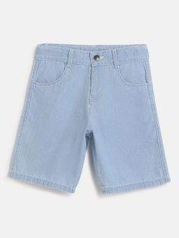 Chicco - Boys Medium Blue Solid Shorts