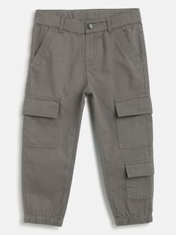 Chicco - Boys Medium Grey Solid Trouser