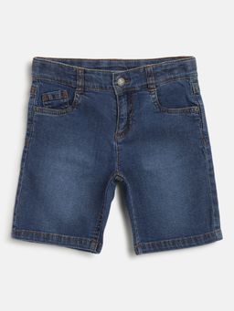 Chicco - Boys Navy Blue Solid Shorts