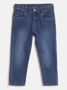 Chicco - Boys Dark Blue Solid Jeans