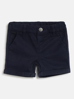 Chicco - Boys Navy Blue Solid Shorts