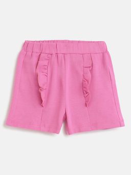Chicco - Girls Dark Pink Solid Shorts