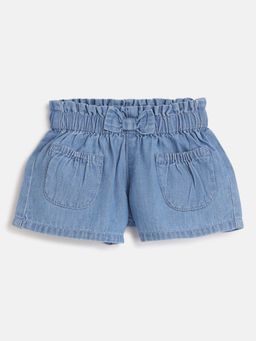 Chicco - Girls Medium Light Blue Solid Shorts