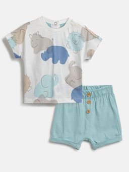 Chicco - Infant Boys T-shirt with Short Pants (Set of 2)