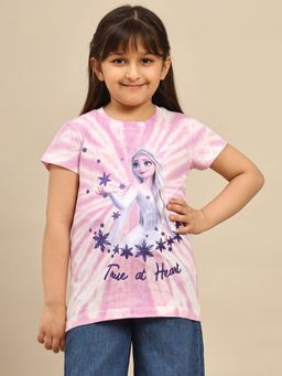 Kidsville - Official Frozen Printed Girls Regular Fit T-shirt
