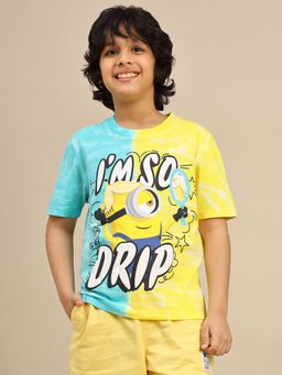 Kidsville - Official Minions Printed Boys Regular Fit T-shirt