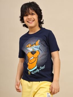 Kidsville - Official Scooby Doo Printed Boys Blue Regular Fit T-shirt