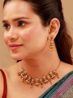 Voylla - Pillars Of Time Star Motif Necklace Set