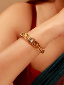 Voylla - Pillars Of Time Scroll Cuff