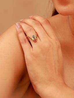 Voylla - Pillars Of Time Dual Accent Ring