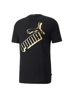 Puma - ESS Big Logo Foil Mens Black T-Shirts