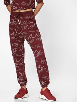 ONLY - Women Printed Brown Trackpants