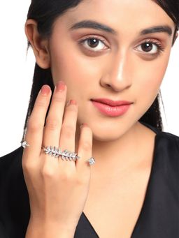 Yellow Chimes - Set of 3 cocktail Ring