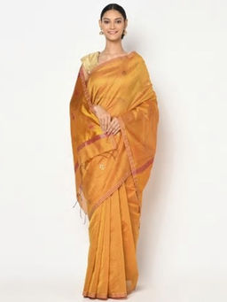 Fabindia - Cotton Silk Chanderi Woven Sari