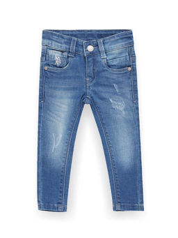 U.S. POLO ASSN. - Boys Skinny Fit Blue Jeans-Blue