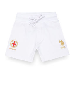 U.S. POLO ASSN. - Boys Embroidered Shorts-White