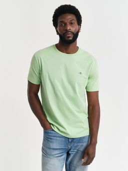 GANT - Men Green Pure Cotton T-Shirt