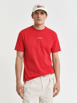 GANT - Men Red Organic Cotton T-Shirt