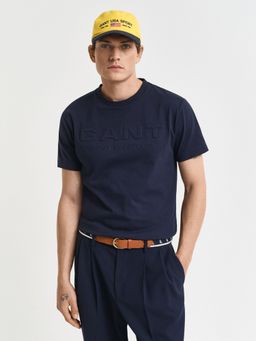 GANT - Men Blue Organic Cotton T-Shirt